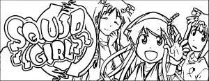 Squid Girl Coloring Page 252