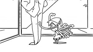 Squid Girl Episode 5 Reactions Cartoon Coloring Page