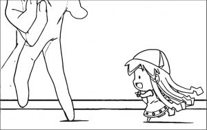 Squid Girl Hand Coloring Page