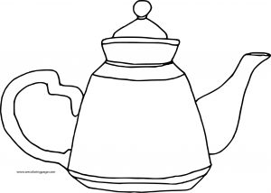 Teapot Basic Coloring Page