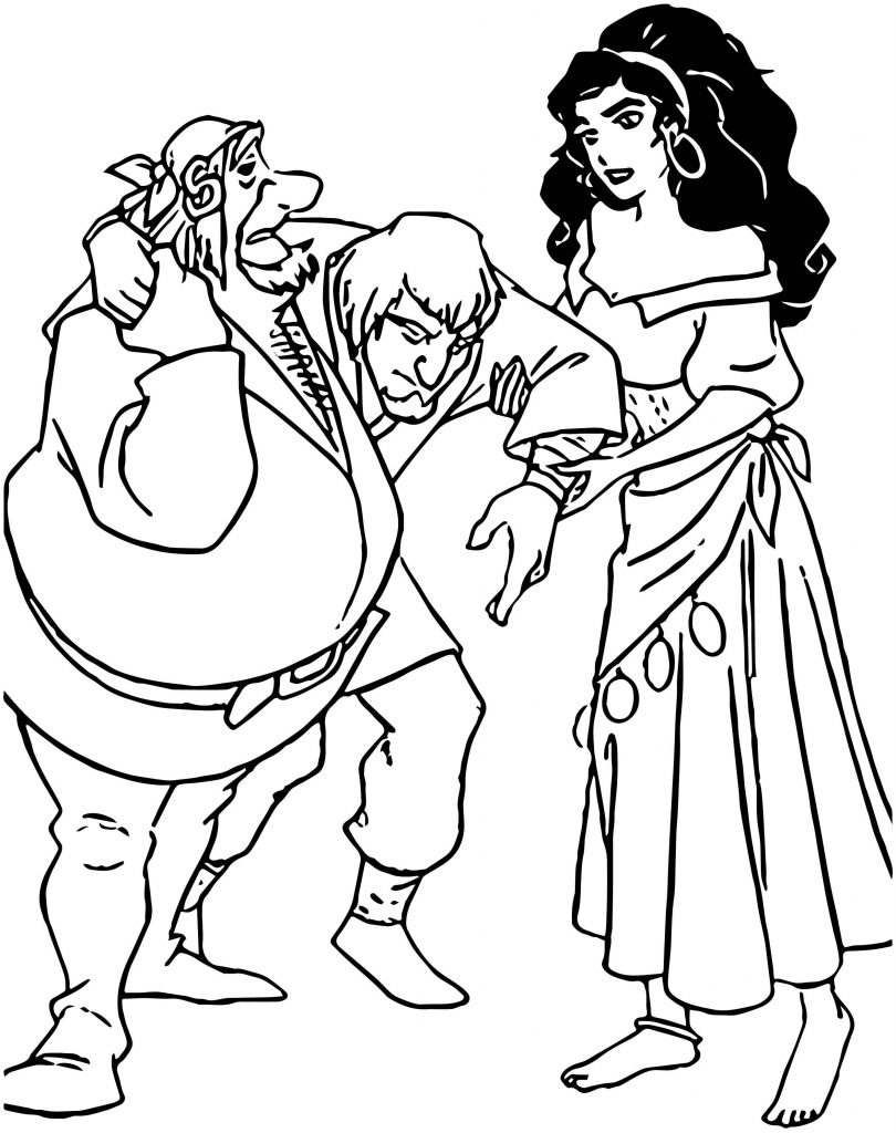 The Hunchback Of Notre Dame Gypsies Coloring Page - Wecoloringpage.com