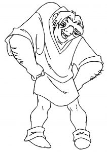 The Hunchback Of Notre Dame Quasi 21 Coloring Page
