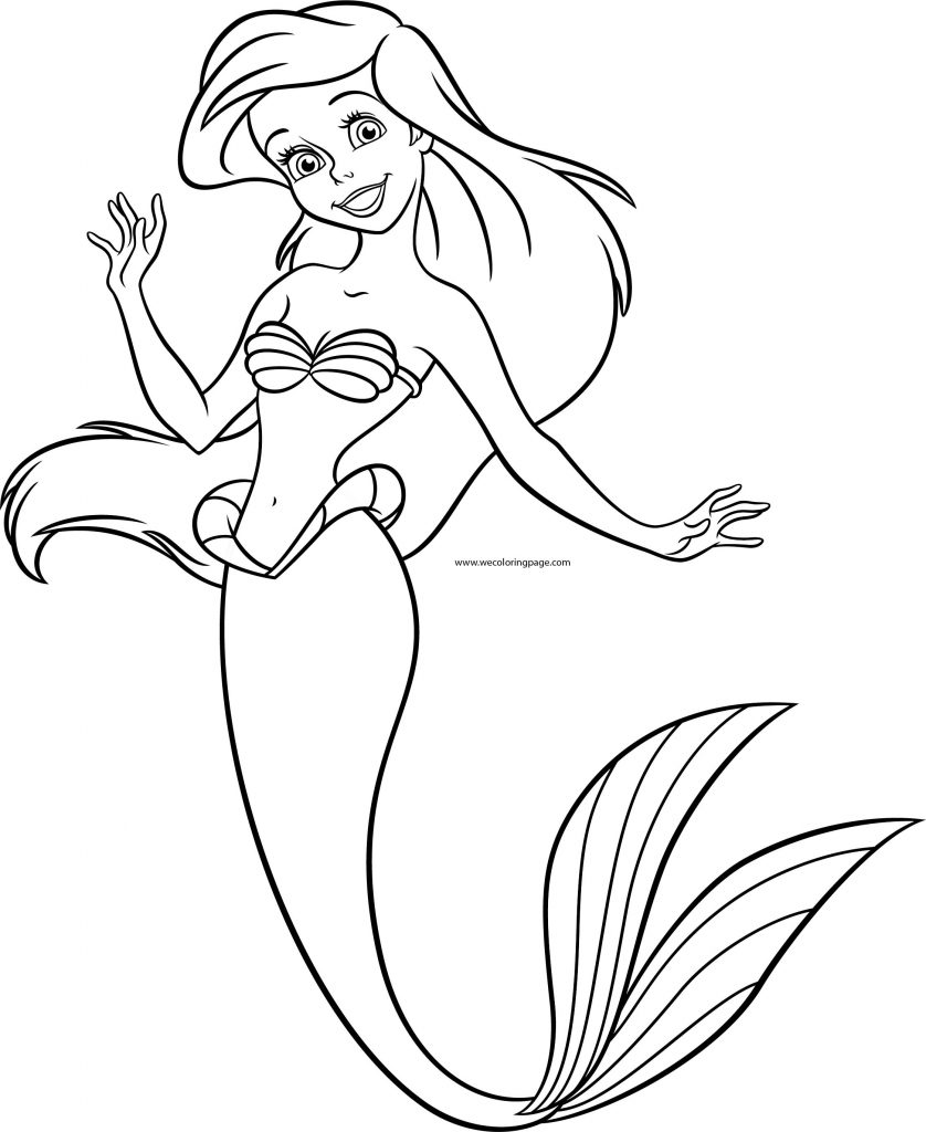 The Little Mermaid Ariels Beginning Face Coloring Pages ...