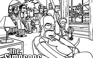 The Simpsons Coloring Page 008