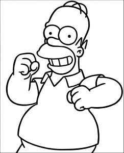 The Simpsons Coloring Page 033