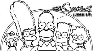 The Simpsons Coloring Page 036