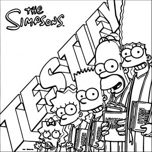 The Simpsons Coloring Page 048