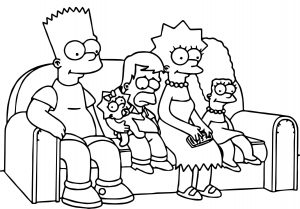 The Simpsons Coloring Page 055