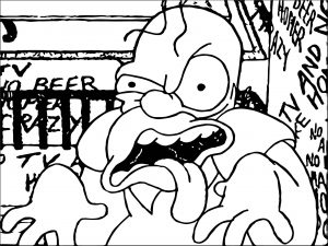 The Simpsons Coloring Page 072
