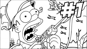 The Simpsons Coloring Page 075