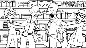 The Simpsons Coloring Page 080