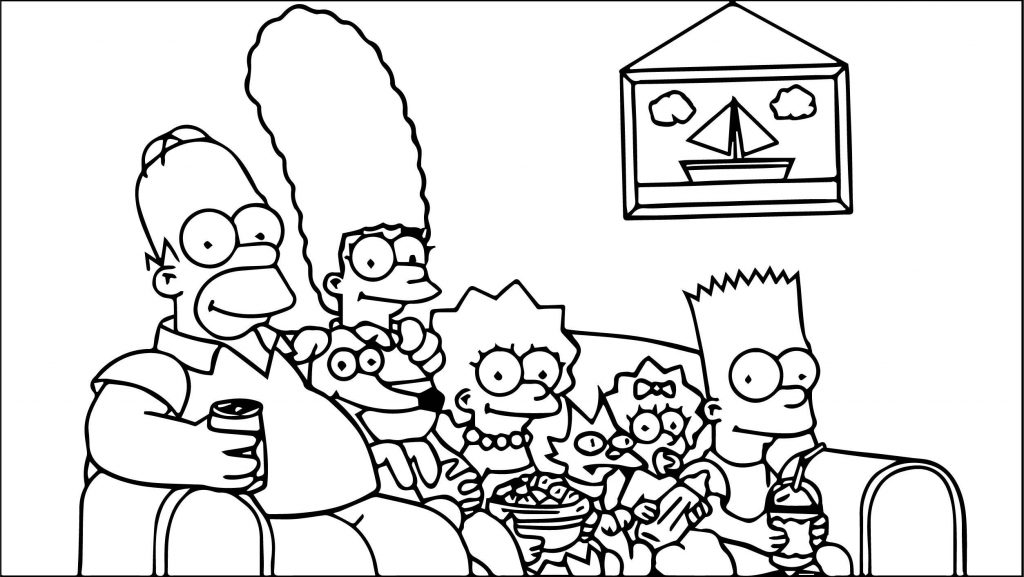 The Simpsons Coloring Page 085 - Wecoloringpage.com