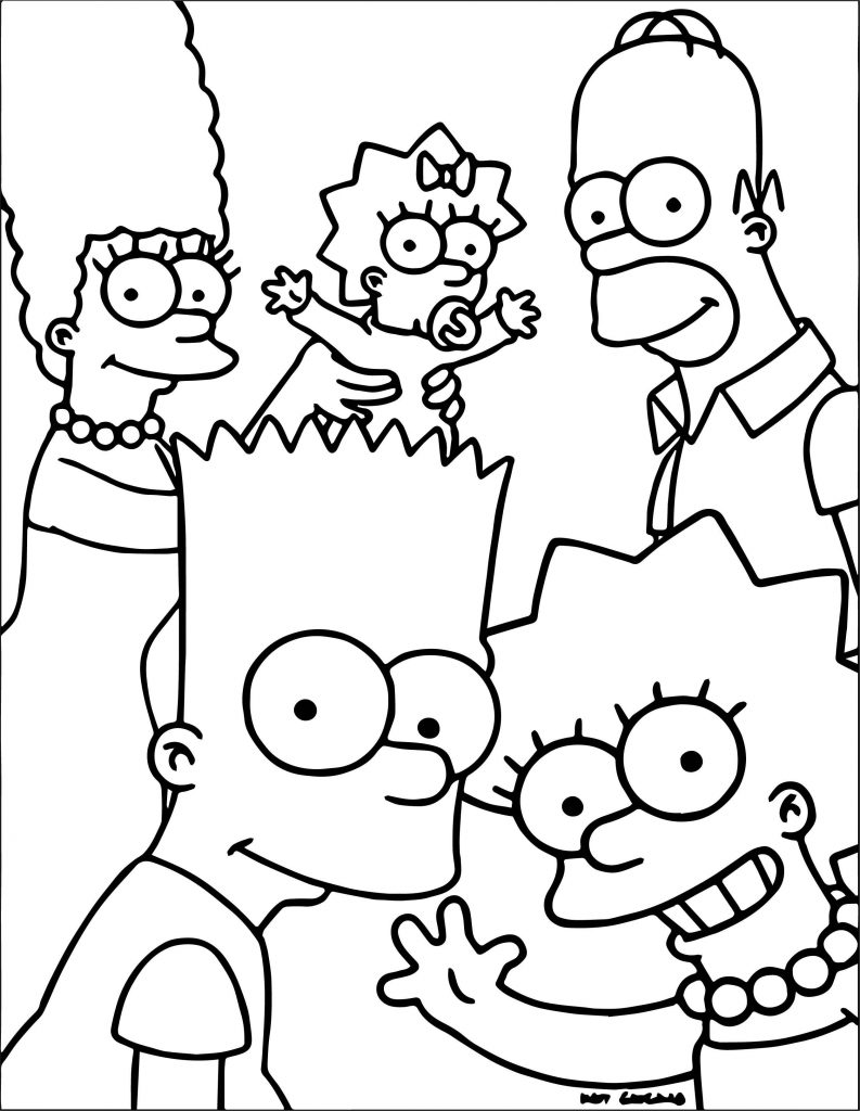 The Simpsons Coloring Page 089