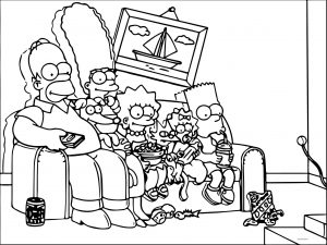 The Simpsons Coloring Page 128