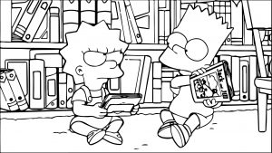 The Simpsons Coloring Page 140