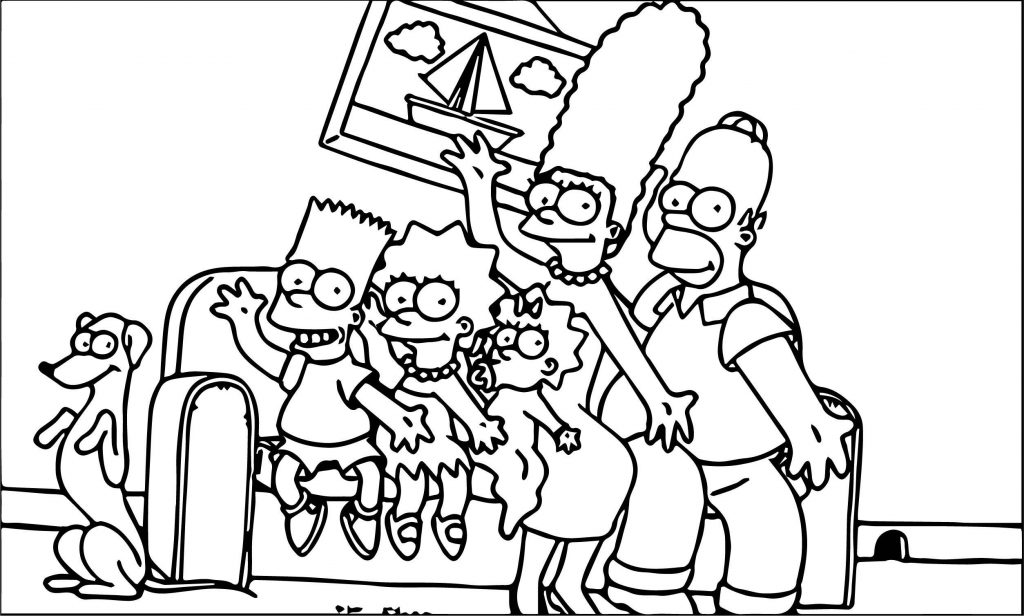 The Simpsons Coloring Page 143 - Wecoloringpage.com