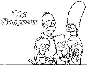 The Simpsons Coloring Page 144