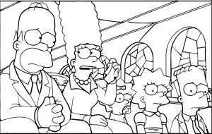The Simpsons Coloring Page 145