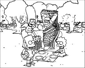 The Simpsons Coloring Page 160