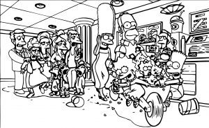 The Simpsons Coloring Page 173