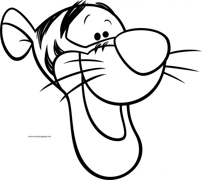 Tigger Face Coloring Pages Coloring Pages