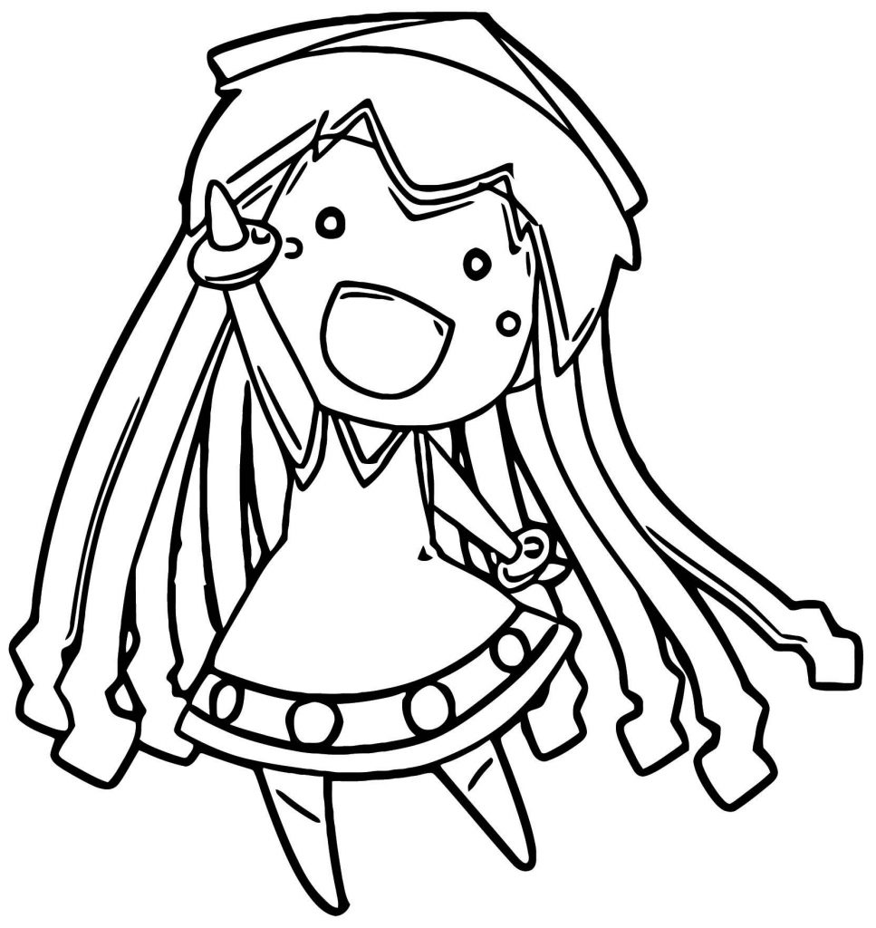 Squid Girl Coloring Page 095 | Wecoloringpage.com
