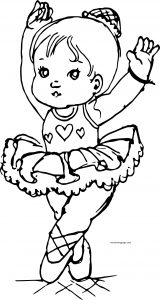 Ballet Kids Girl Coloring Page