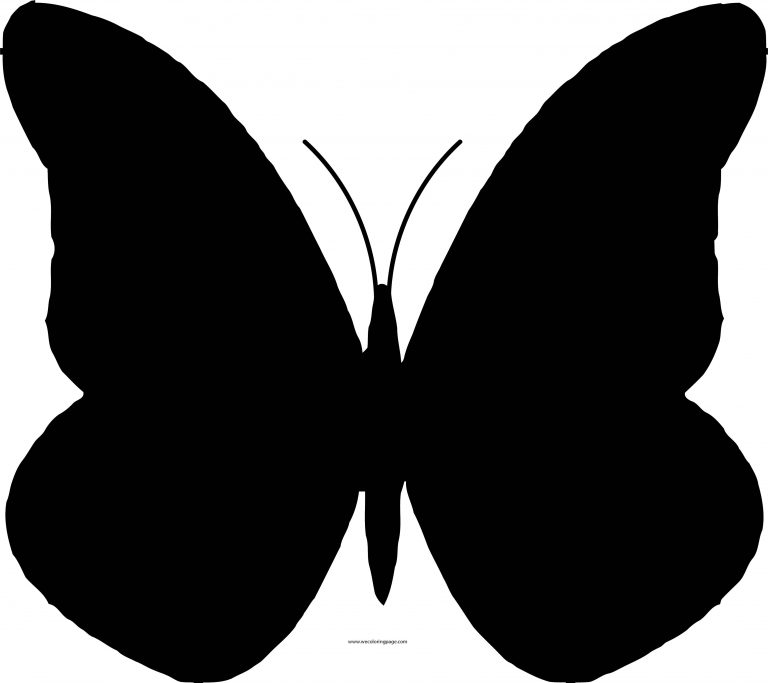 Beautiful Black Butterfly Coloring Page - Wecoloringpage.com