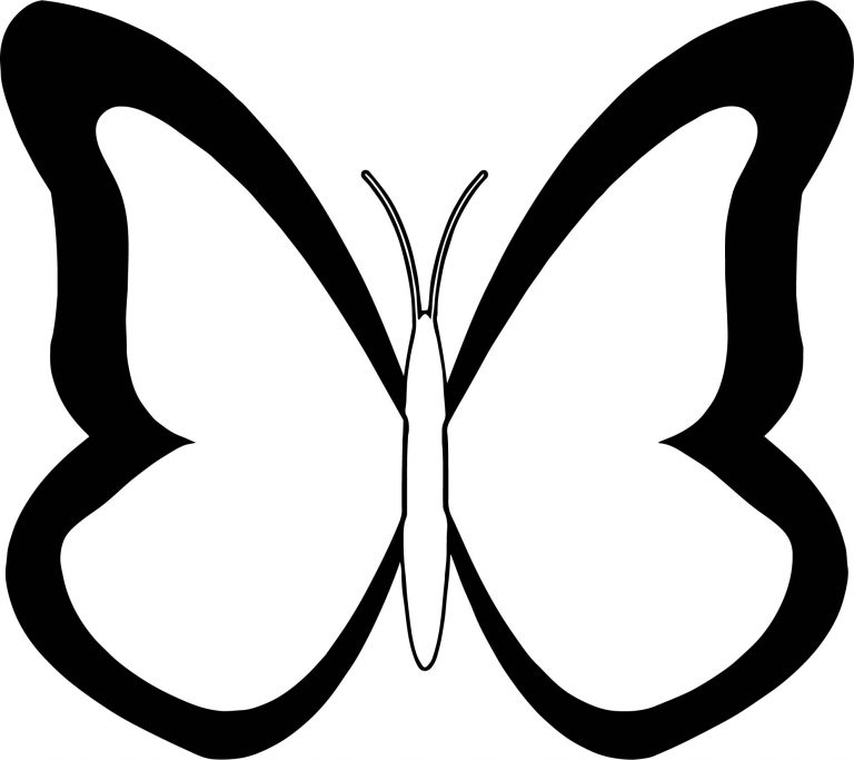 Flower Butterfly Coloring Page | Wecoloringpage.com
