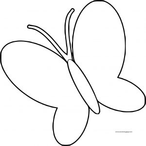 Butterfly Pink Md Coloring Page