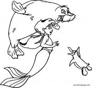 Disney The Little Mermaid 2 Return to the Sea Coloring Page 25
