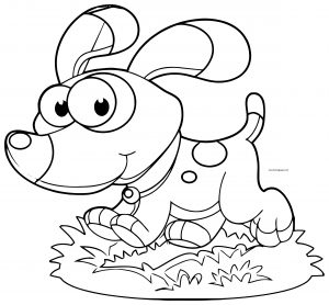 Dog Coloring Pages 040