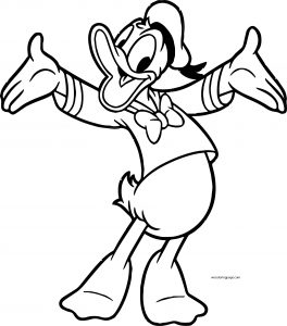 Donald Duck Coloring Page WeColoringPage 029