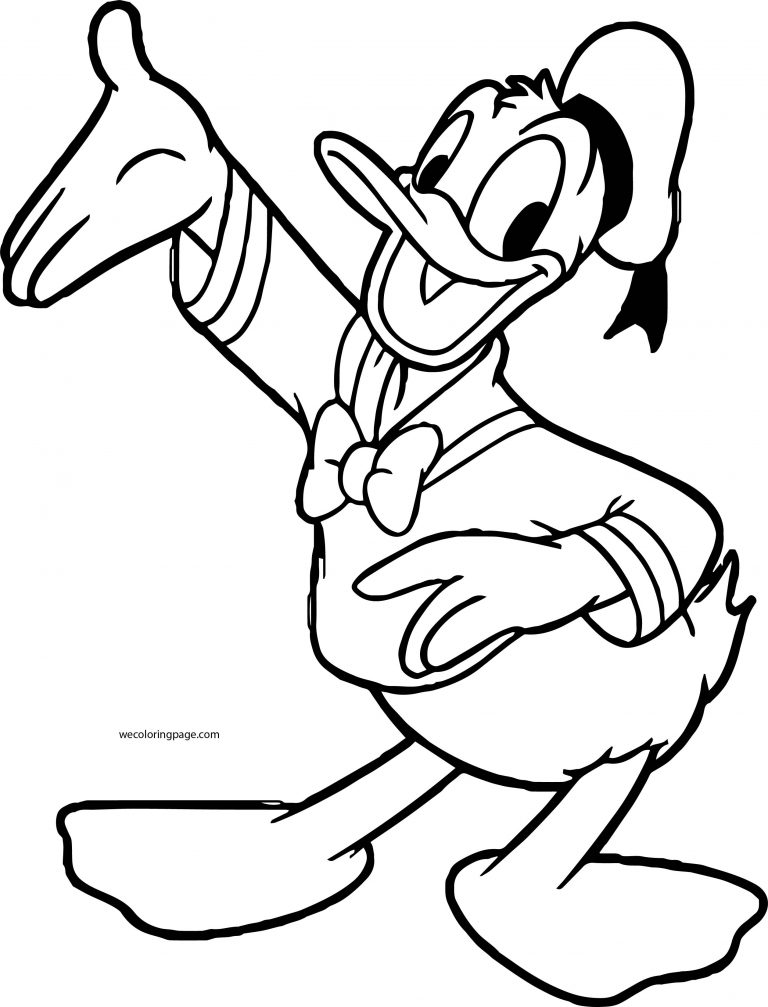 Walt Disney Donald Duck Coloring Page | Wecoloringpage.com