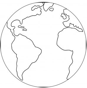 Earth Globe Coloring Page WeColoringPage 025