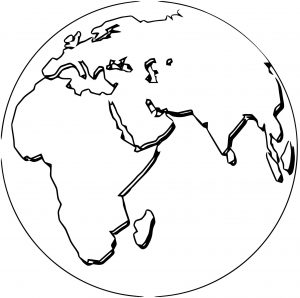 Earth Globe Coloring Page WeColoringPage 026