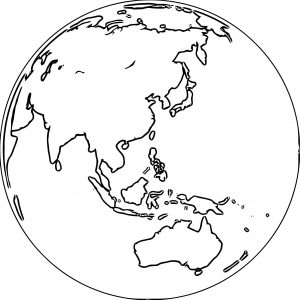 Earth Globe Coloring Page WeColoringPage 030