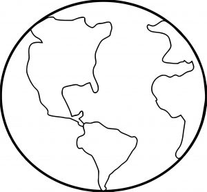 Earth Globe Coloring Page WeColoringPage 040