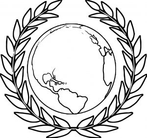 Earth Globe Coloring Page WeColoringPage 091