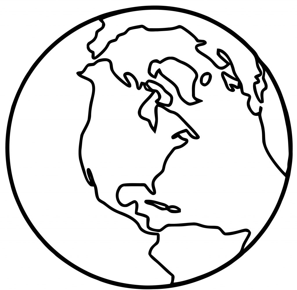 Earth Globe Coloring Page Wecoloringpage 093 - Wecoloringpage.com