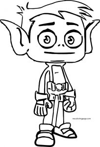 How To Draw Beast Boy From Teen Titans Go Coloring Page
