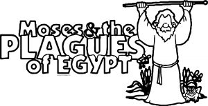 Moses The Plagues Cartoons Coloring Page