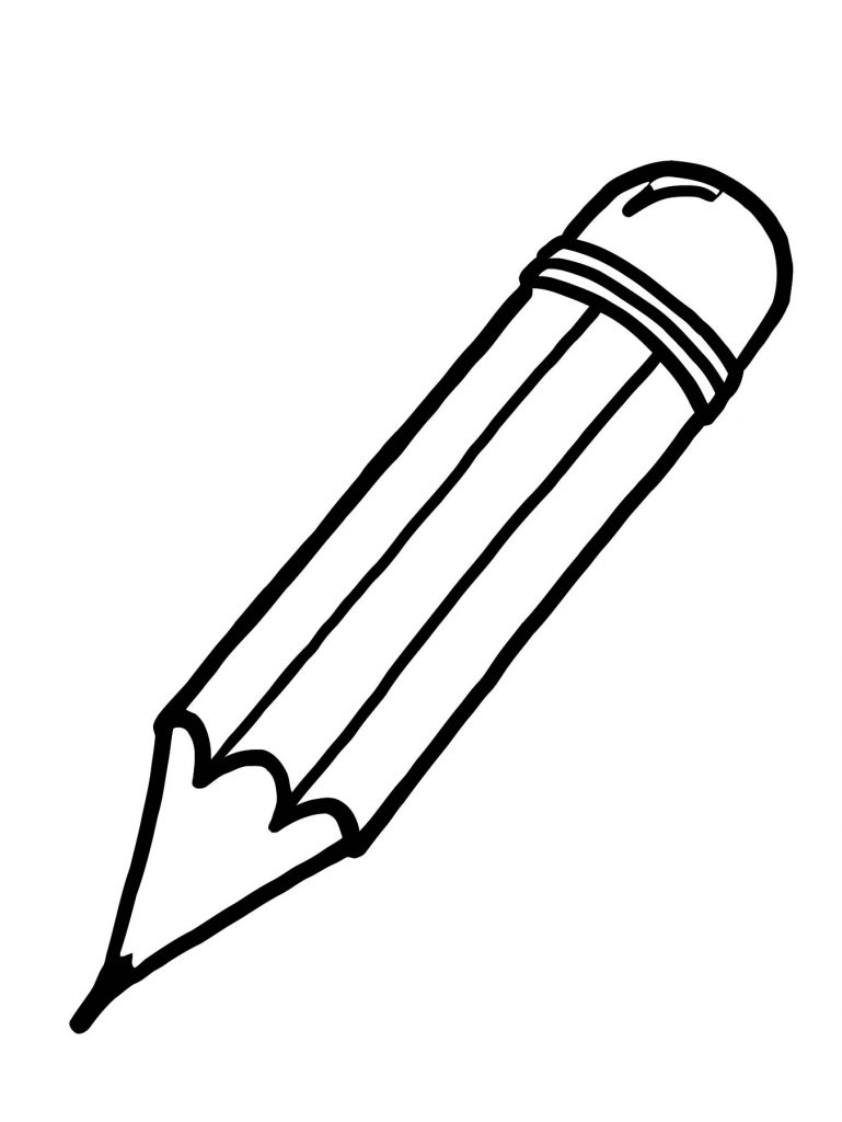 Cartoon Pen And Cartoon Erase Coloring Page | Wecoloringpage.com