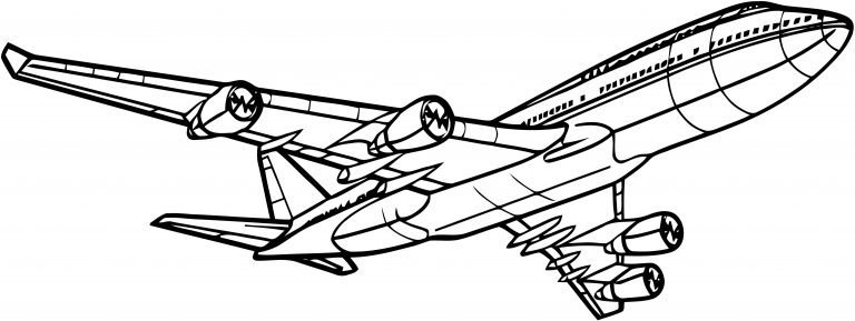 Plane We Coloring Page 43 - Wecoloringpage.com