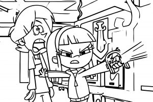 Supernoobs Girl And Boy Coloring Page