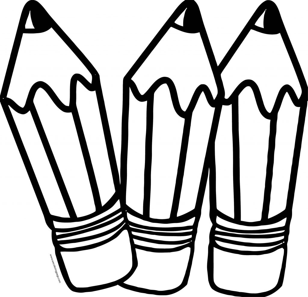 Pens And Pencils Coloring Page Coloring Pages