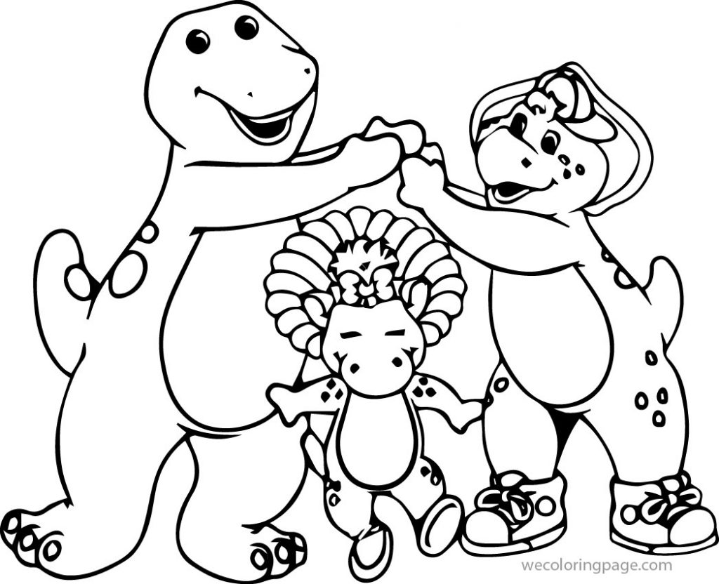 Barney And Friends Coloring Page 08 - Wecoloringpage.com