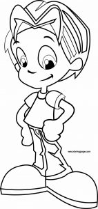 Boy Ready Coloring Page