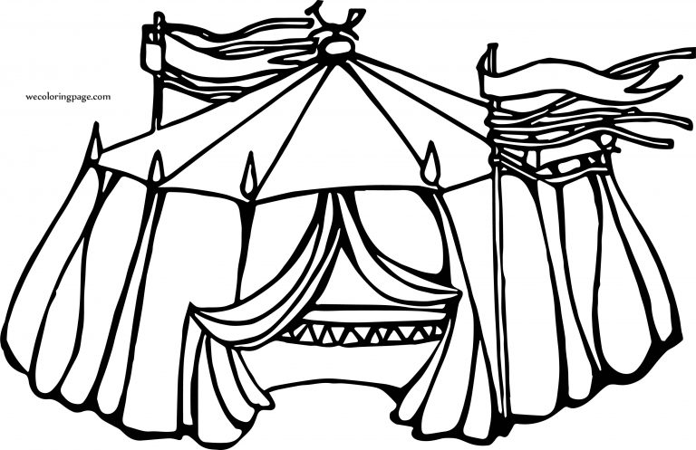 Circus Tent Mix Coloring Page – Wecoloringpage.com