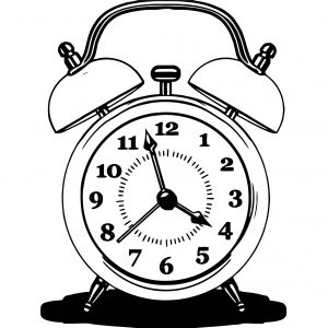 Clock Coloring Page WeColoringPage 030